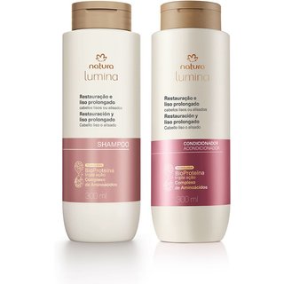 Kit Shampoo e Condicionador Lumina para Restauração e Liso Prolongado (2 produtos)