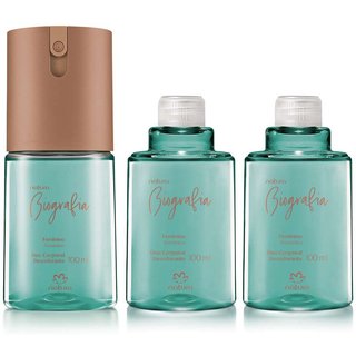 Kit Desodorante Corporal Biografia Feminino (3 produtos)