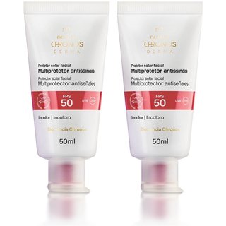 Kit Multiprotetor Facial Antissinais FPS 50 Chronos Derma