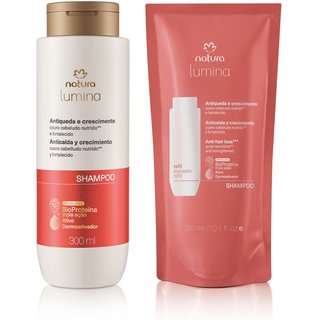 Kit Shampoo Estimulante Lumina Antiqueda e Crescimento com Refil (2 prodtos)