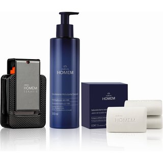 Kit Natura Homem Corag.io com Hidratante e Sabonete (3 produtos)