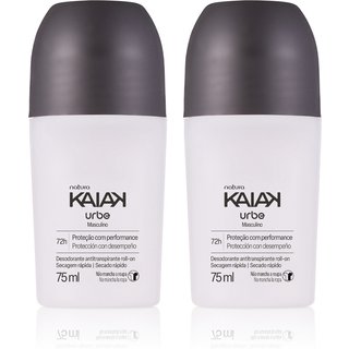 Kit Desodorante Antitranspirante Roll-on Kaiak Urbe Masculino 2 un de 75 ml