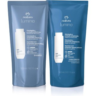 Kit Refis Shampoo e Condicionador Lumina Hidratação e Proteção Antipoluição