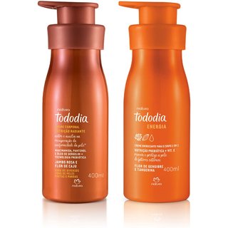 Kit Cremes Nutritivos Tododia Energia e Jambo Rosa e Flor de Caju
