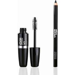 Kit Faces Lápis para Olhos Preto e Supermáscara Tint para Cílios (2 produtos)