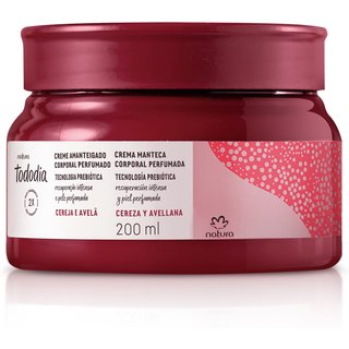 Creme Amanteigado Corporal Perfumado Tododia Cereja e Avelã 200 ml