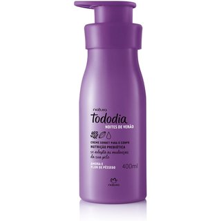 Creme Sorbet Desodorante Nutritivo para o Corpo Tododia Amora e Flor de Pêssego 400 ml