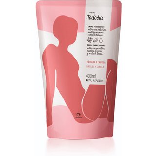Refil Creme Desodorante Nutritivo para o Corpo Tododia Tâmara e Canela 400 ml