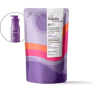 Refil Creme Sorbet Desodorante Nutritivo para o Corpo Tododia Amora e Flor de Pêssego 400 ml