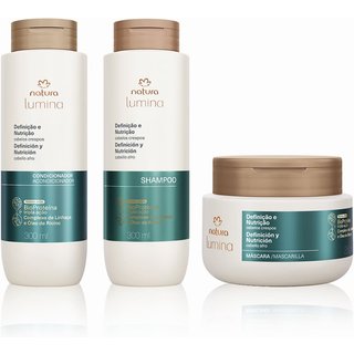 Kit Lumina Cabelos Crespos Shampoo, Condicionador e Máscara (3 produtos)