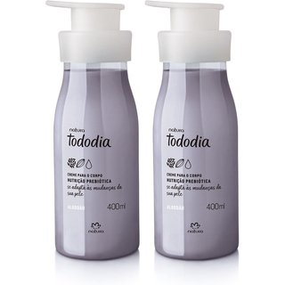 Kit Creme Desodorante Nutritivo Para o Corpo Tododia Algodão 2 un de 400 ml