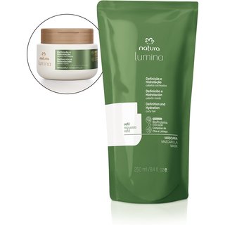 Refil Máscara Recuperadora para Cabelos Cacheados Lumina 250 ml
