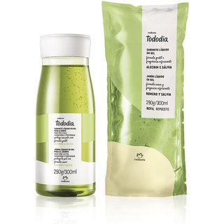 Kit Sabonete Líquido em Gel para o Corpo Tododia Alecrim e Sálvia com Refil