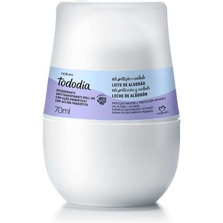 Desodorante Antitranspirante Roll on Tododia Algodão 70 ml