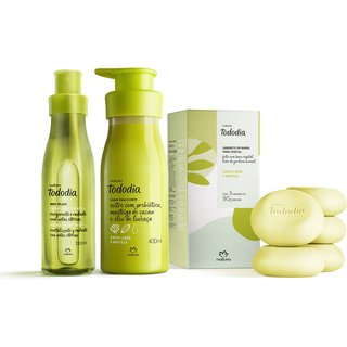 Kit Tododia Capim Limão e Hortelã com Sabonete, Hidratante e Body Splash (3 produtos)