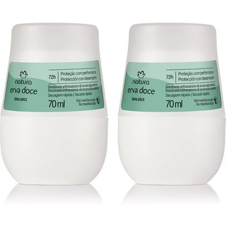 Kit Desodorante Antitranspirante Roll-on Erva Doce 2 un de 70 ml