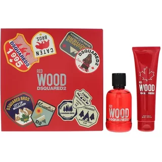 Dsquared2 Red Wood Gift Set 100ml Eau De Toilette + 150ml Body Lotion