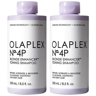 Olaplex No.4p Blonde Enhancer Toning Shampoo 2 x 250ml