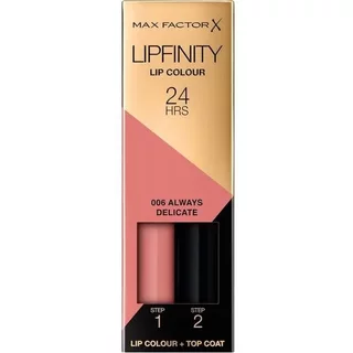 Max Factor Lipfinity Long-Lasting Two Step Lipstick 006 Always Delicate
