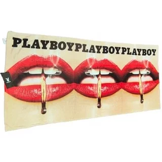 Playboy Beach Towel Lips Cover Red