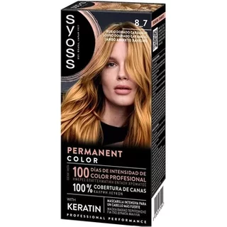 Syoss Permanent Colour Hair Dye 8_7 Golden Caramel Blonde