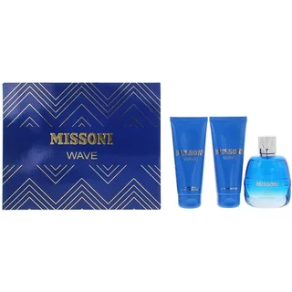 Missoni Wave Eau De Toilette Gift Set 100ml, 100ml Aftershave Balm & 100ml Shower Gel