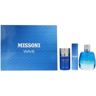 Missoni Wave Eau De Toilette Gift Set 100ml, 10ml Spray + Deodorant Stick 75g