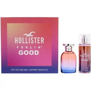 Hollister Feelin' Good For Her Eau De Parfum Gift Set 50ml & 125ml Body Mist