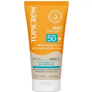 Topicrem Sun Protect Matte Finish Mousse Cream SPF 50 50ml