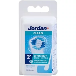 Jordan Clean Efficient Brush Heads 2 Pack