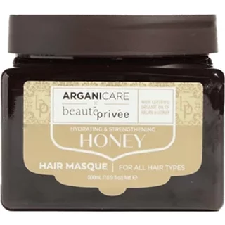 ARGANICARE Hydrating & Strengthening Honey Hair Masque 500ml