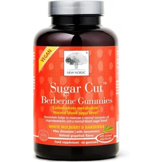 New Nordic Sugar Cut Berberine Gummies 60 Gummies