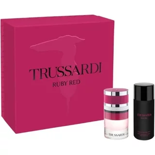 Trussardi Russardi Ruby Red Eau De Parfum 60ml Gift Set 60ml Eau De Parfum & 125ml Stardust Body Emulsion