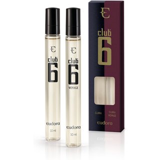 Estojo Club 6 + Voyage Desodorante Colônia, 10 ml cada