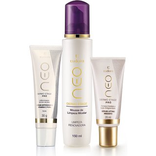 Kit Neo Dermo Etage Mousse De Limpeza + Sérum Lifting + Vitamina C