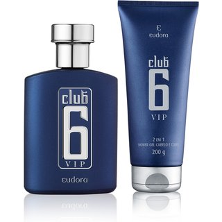 Kit Club 6 VIP Colônia Desodorante + Shower Gel 2 em 1
