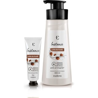 Kit Instance Leite de Avelã Loção Hidratante Corporal + Creme Mãos