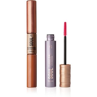 Combo Soul: Sombra Duo Terracota + Máscara para Cílios Turbo 7.0 Ultra Resistente