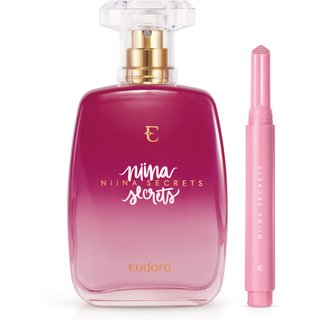 Combo Niina Secrets: Desodorante Colônia + Batom Gloss Stick Pink Azaleia