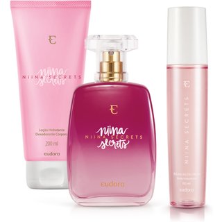 Combo Niina Secrets: Desodorante Colônia + Loção Corporal + Bruma Facial
