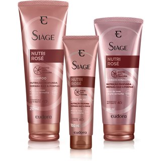 Combo Siàge Nutri Rosé Shampoo + Condicionador + Leave-in