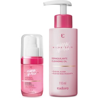Combo Niina Skin: Hidragel Nutritivo 30ml + Demaquilante 100ml