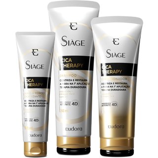 Combo Siàge Cica-Therapy: Shampoo 250ml + Condicionador 200ml + Leave-In 100ml