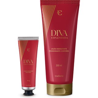 Combo Diva Esplêndida: Loção Corporal 200ml + Creme para Mãos 50g