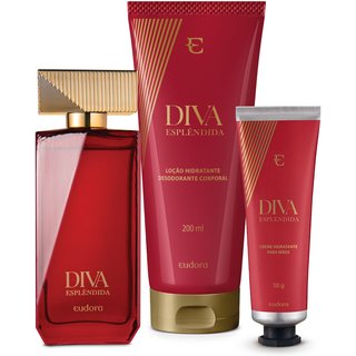Combo Diva Esplêndida: Desodorante Colônia 100ml + Loção Corporal 200ml + Creme para Mãos 50g