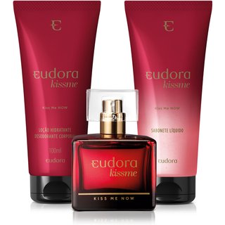 Combo Kiss Me Now: Desodorante Colônia 50ml + Loção Corporal 100ml + Sabonete Líquido 100ml