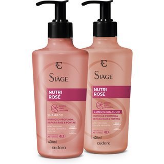 Combo Siàge Nutri Rose: Shampoo 400ml + Condicionador 400ml