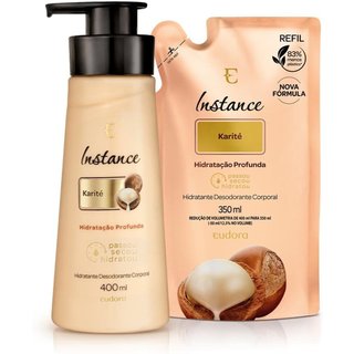 Combo Instance Karité: Hidratante Desodorante Corporal 400ml + Refil 350ml