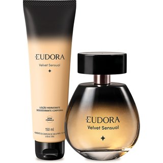 Combo Eudora Velvet Sensual: Desodorante Colônia 100ml + Loção Corporal 150ml
