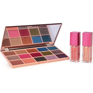 Combo Niina Secrets Crystal: Palette de Sombras 16,5g + Gloss Rubi 7ml + Gloss Topázio 7ml